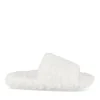 Chaussons BLANC Femme Motif Uni A Enfiler