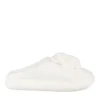 Chaussons BLANC Femme Motif Uni A Enfiler