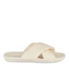 Chaussons BLANC Femme Motif Uni A Enfiler