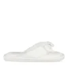 Chaussons BLANC Femme Motif Uni A Enfiler