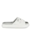 Chaussons BLANC Femme Motif Uni A Enfiler