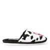 Chaussons BLANC Femme Motif Animal