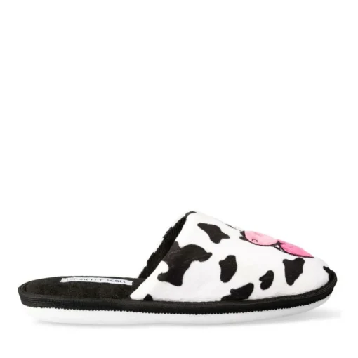 Chaussons BLANC Femme Motif Animal
