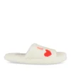 Chaussons BLANC Femme Motif Uni A Enfiler