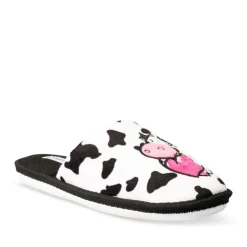 Chaussons BLANC Femme Motif Animal