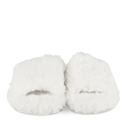 Chaussons BLANC Femme Motif Uni A Enfiler