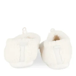 Chaussons BLANC Femme Motif Uni A Enfiler