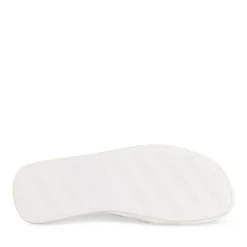 Chaussons BLANC Femme Motif Animal A Enfiler