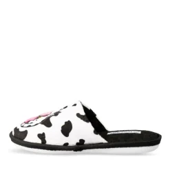 Chaussons BLANC Femme Motif Animal