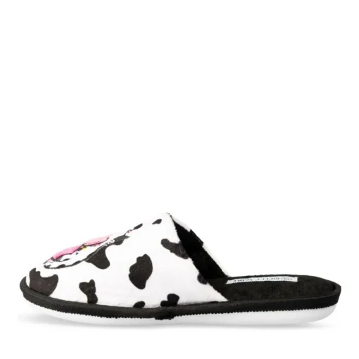 Chaussons BLANC Femme Motif Animal