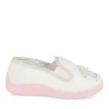 Chaussons BLANC Fille Motif Animal A Enfiler