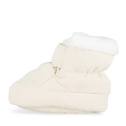 Chaussons BLANC Fille Motif Uni Scratch
