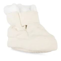 Chaussons BLANC Fille Motif Uni Scratch