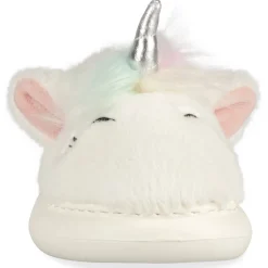 Chaussons BLANC Fille Motif Licorne A Enfiler