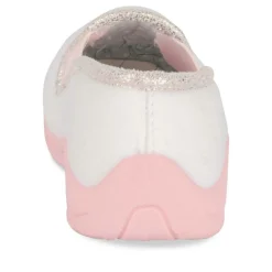 Chaussons BLANC Fille Motif Animal A Enfiler