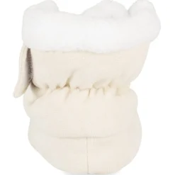 Chaussons BLANC Fille Motif Uni Scratch