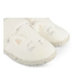 Chaussons BLANC Fille Motif Animal Scratch