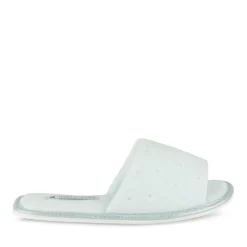 Chaussons BLEU Femme Motif Uni A Enfiler