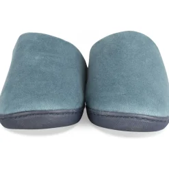 Chaussons BLEU Femme Motif Uni A Enfiler