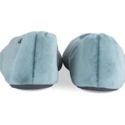 Chaussons BLEU Femme Motif Uni A Enfiler