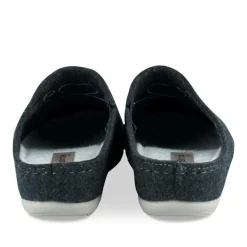 Chaussons BLEU Femme Motif Uni A Enfiler