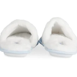 Chaussons BLEU Femme Motif Multicolore A Enfiler