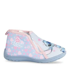 Chaussons BLEU Fille Motif Multicolore Fermeture éclair