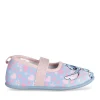 Chaussons BLEU Fille Motif Multicolore Elastique