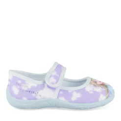 Chaussons BLEU Fille Motif Multicolore Scratch