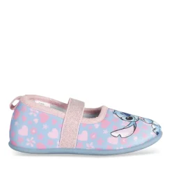 Chaussons BLEU Fille Motif Multicolore Elastique