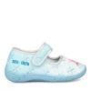 Chaussons BLEU Fille Motif Uni Scratch