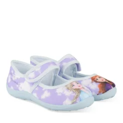 Chaussons BLEU Fille Motif Multicolore Scratch