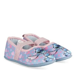 Chaussons BLEU Fille Motif Multicolore Elastique