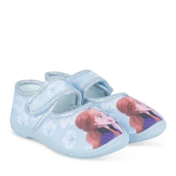 Chaussons BLEU Fille Motif Uni Scratch