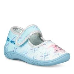 Chaussons BLEU Fille Motif Uni Scratch