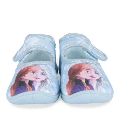 Chaussons BLEU Fille Motif Uni Scratch