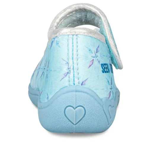 Chaussons BLEU Fille Motif Uni Scratch