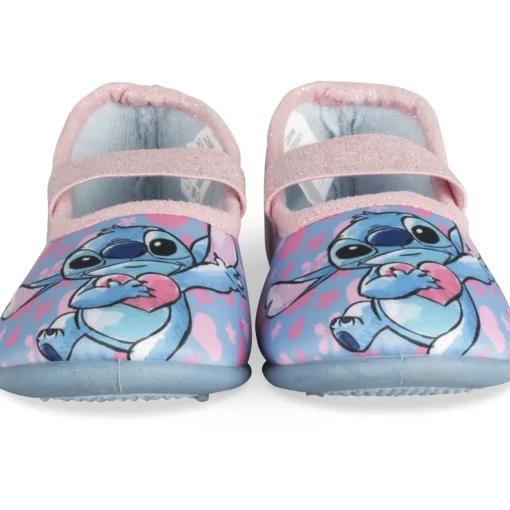 Chaussons BLEU Fille Motif Multicolore Elastique