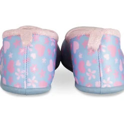Chaussons BLEU Fille Motif Multicolore Elastique