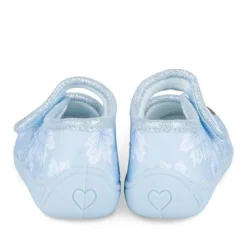 Chaussons BLEU Fille Motif Uni Scratch