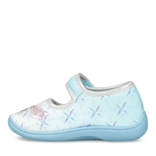 Chaussons BLEU Fille Motif Uni Scratch