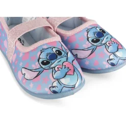 Chaussons BLEU Fille Motif Multicolore Elastique