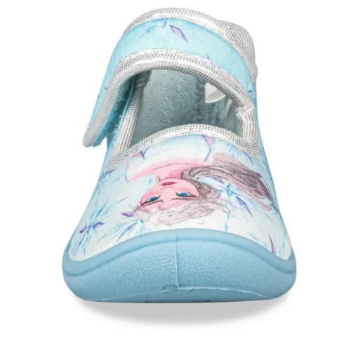 Chaussons BLEU Fille Motif Uni Scratch