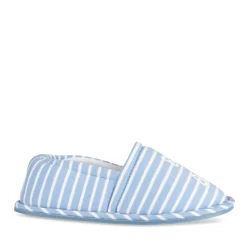Chaussons BLEU Garçon Motif Rayures A Enfiler