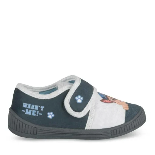 Chaussons BLEU Garçon Motif Uni Scratch