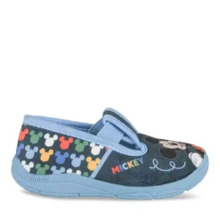 Chaussons BLEU Garçon Motif Uni A Enfiler