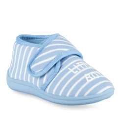 Chaussons BLEU Garçon Motif Rayures Scratch