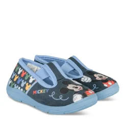 Chaussons BLEU Garçon Motif Uni A Enfiler