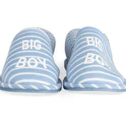 Chaussons BLEU Garçon Motif Rayures A Enfiler