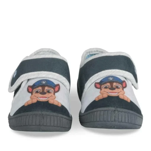 Chaussons BLEU Garçon Motif Uni Scratch